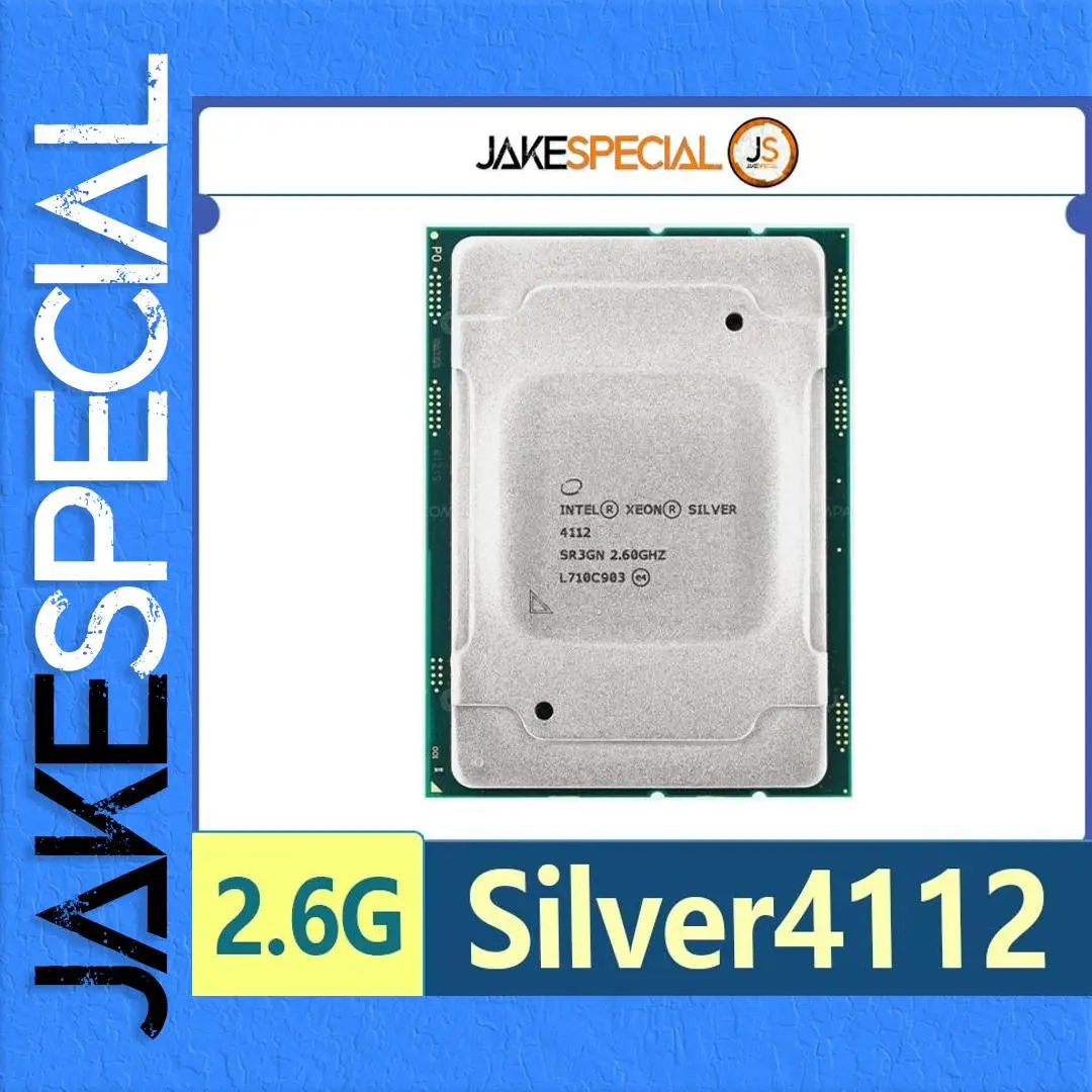 Intel Xeon Silver 4112 Processor 8-Core 2.60GHz 1 Intel Xeon Silver 4112 Processor 8-Core 2.60GHz