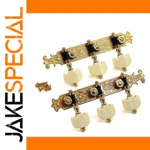 Vintage Quasi-Gold Classical Guitar Knobs Set