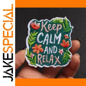 Keep Calm and Relax Patch Set of Five