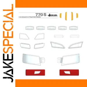 Transparent Light Panel Lampshade for RC Trucks