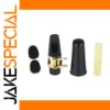 Black and Gold Alto Saxophone Mouthpiece Set