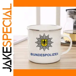 German Bundespolizei Enamel Mug 300ml