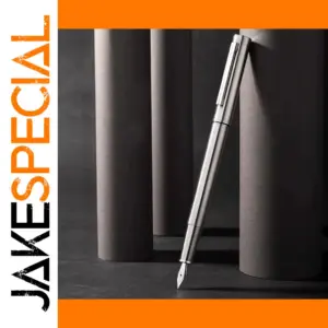 Stainless Steel Fountain Pen with Metal Nib