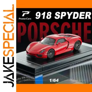 Red Porsche 918 Spyder 1:64 Diecast Model