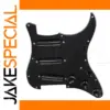 Black Loaded Stratocaster Pickguard with Pickups