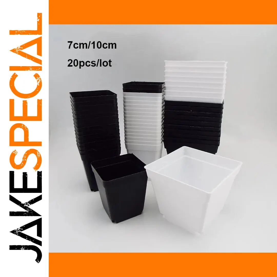 Nursery Plant Pots Set (20 pcs, 2 Sizes) 1 Nursery Plant Pots Set (20 pcs, 2 Sizes)