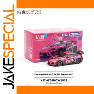 Vibrant Pink Toyota Supra A90 GTS Diecast Model