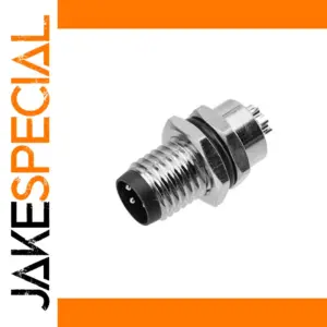 M8 Circular Connector, 3-8 Pin, Waterproof IP67