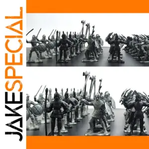 Medieval Warrior Miniatures Set - 60 Figures