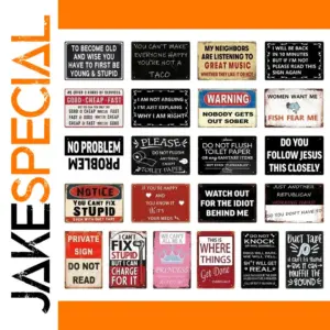 Vintage Aluminum Sign for Indoor & Outdoor Use