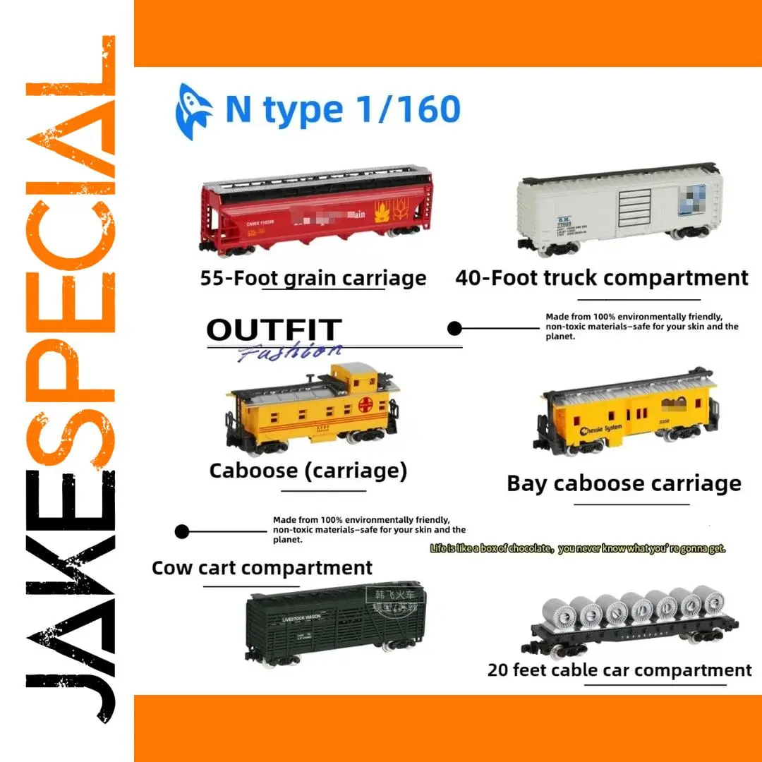 N-Scale 1/160 Model Train Car Collection 1 N-Scale 1/160 Model Train Car Collection