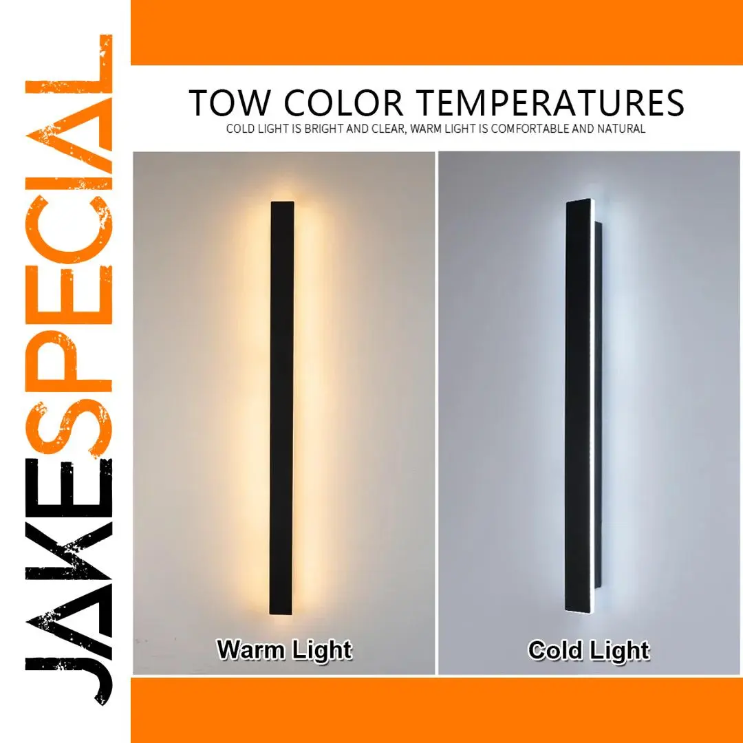 120 cm Modern LED Wall Lamp in Black 1 120 cm Modern LED Wall Lamp in Black