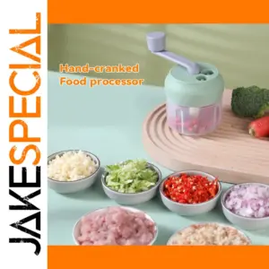 Green Portable Garlic Grinder for Kitchen