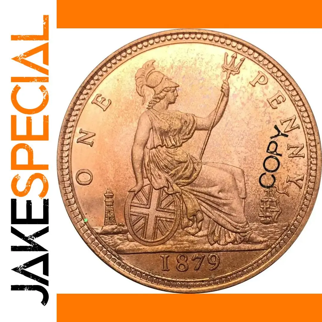 Victorian 1879 Penny Replica Coin 1 Victorian 1879 Penny Replica Coin