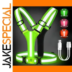 High-Visibility LED Safety Vest for Night Activities