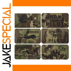 Camouflage Drone Pilot Adhesive Patch for Gear