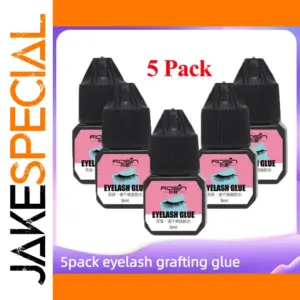 Professional 5-Pack Waterproof Eyelash Extension Glue