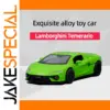 Miniature Lamborghini Temerario Diecast Model in Matte Green
