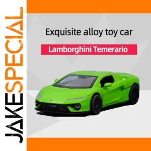 Miniature Lamborghini Temerario Diecast Model in Matte Green