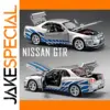 1:24 Nissan GT-R R34 Alloy Model in Vibrant Colors