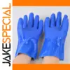 Blue PVC Industrial Rubber Gloves for Heavy Duty Protection