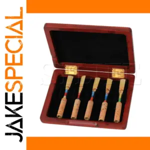 Red Walnut Oboe Reed Case for 10 Reeds