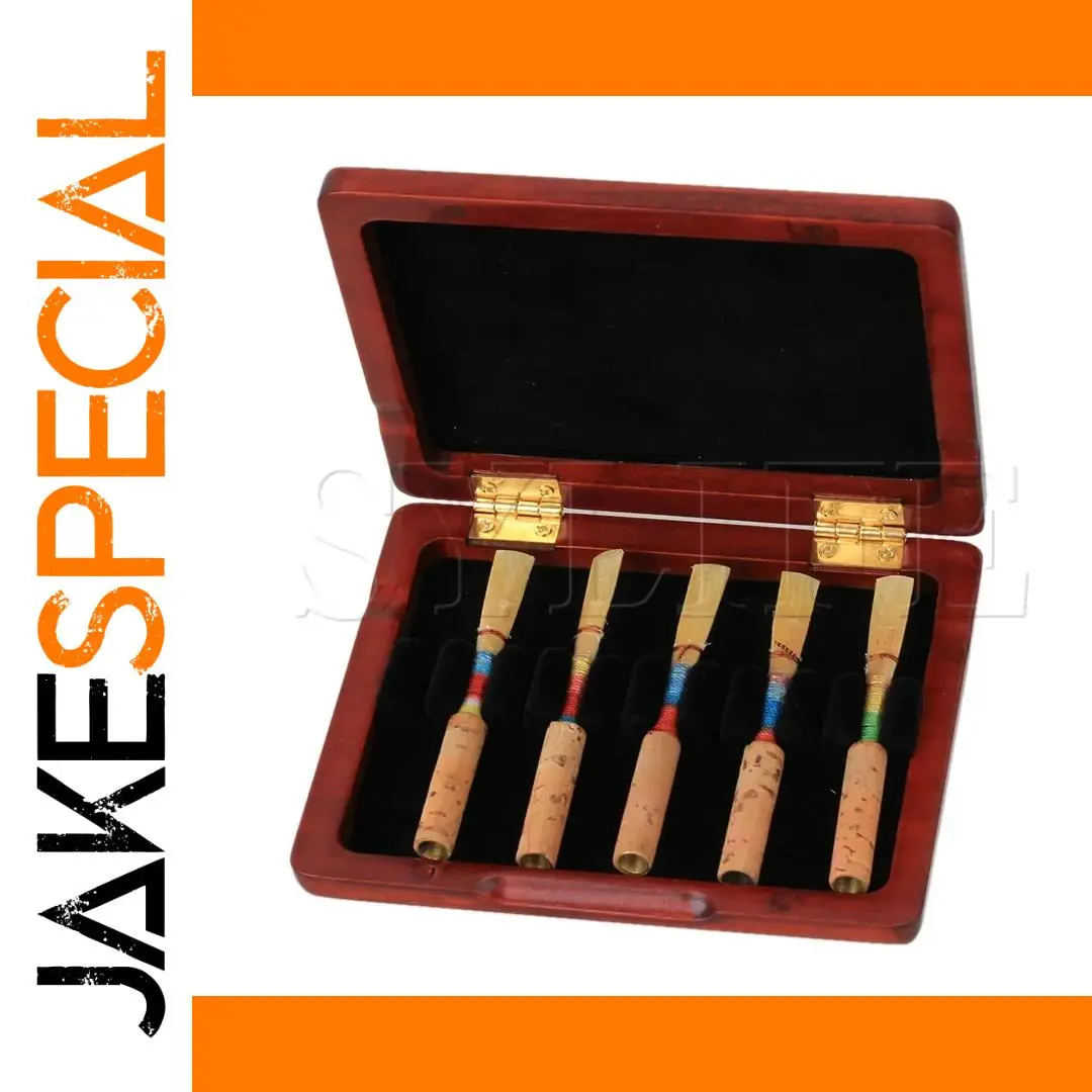 Red Walnut Oboe Reed Case for 10 Reeds 1 Red Walnut Oboe Reed Case for 10 Reeds