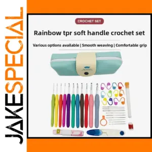 Vibrant Crochet Hook Set with Storage Bag