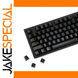 Elegant Black and White YMDK Keycap Set