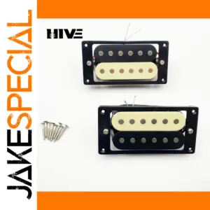 Black and Yellow Electric Guitar Pickup Set for 6-String Models