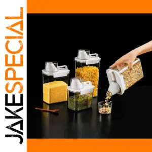 Elegant Transparent Grain Storage Container 1100ml & 1800ml