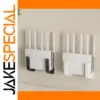 Wall-Mounted Router Storage Rack in Black or White
