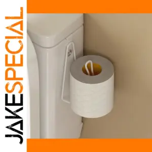 Modern White Wall-Mounted Toilet Paper Holder