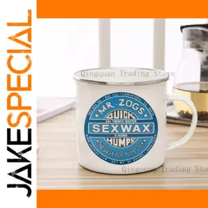 Vintage Ceramic Coffee Mug with Retro Graphic