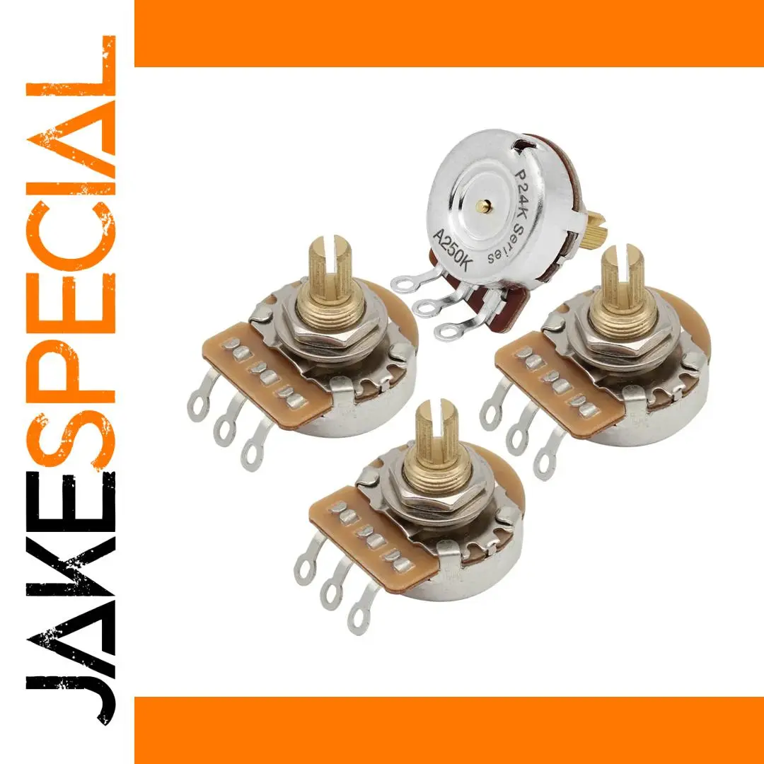 High-Quality Metal Guitar Potentiometers Set 1 High-Quality Metal Guitar Potentiometers Set