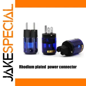 Rhodium-Plated Power & Audio Connectors Set
