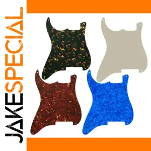 Left-Handed Strat-Style Pickguard with Shield