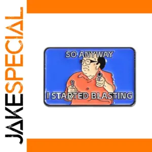 Streetwear Blue Enamel Pin 30mm