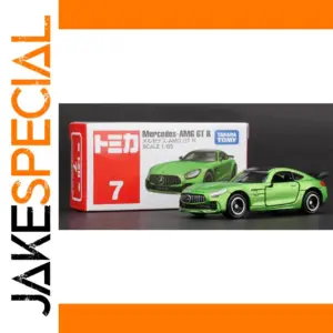 Green Mercedes-Benz GTR & EQS Diecast Model 1/64 Scale