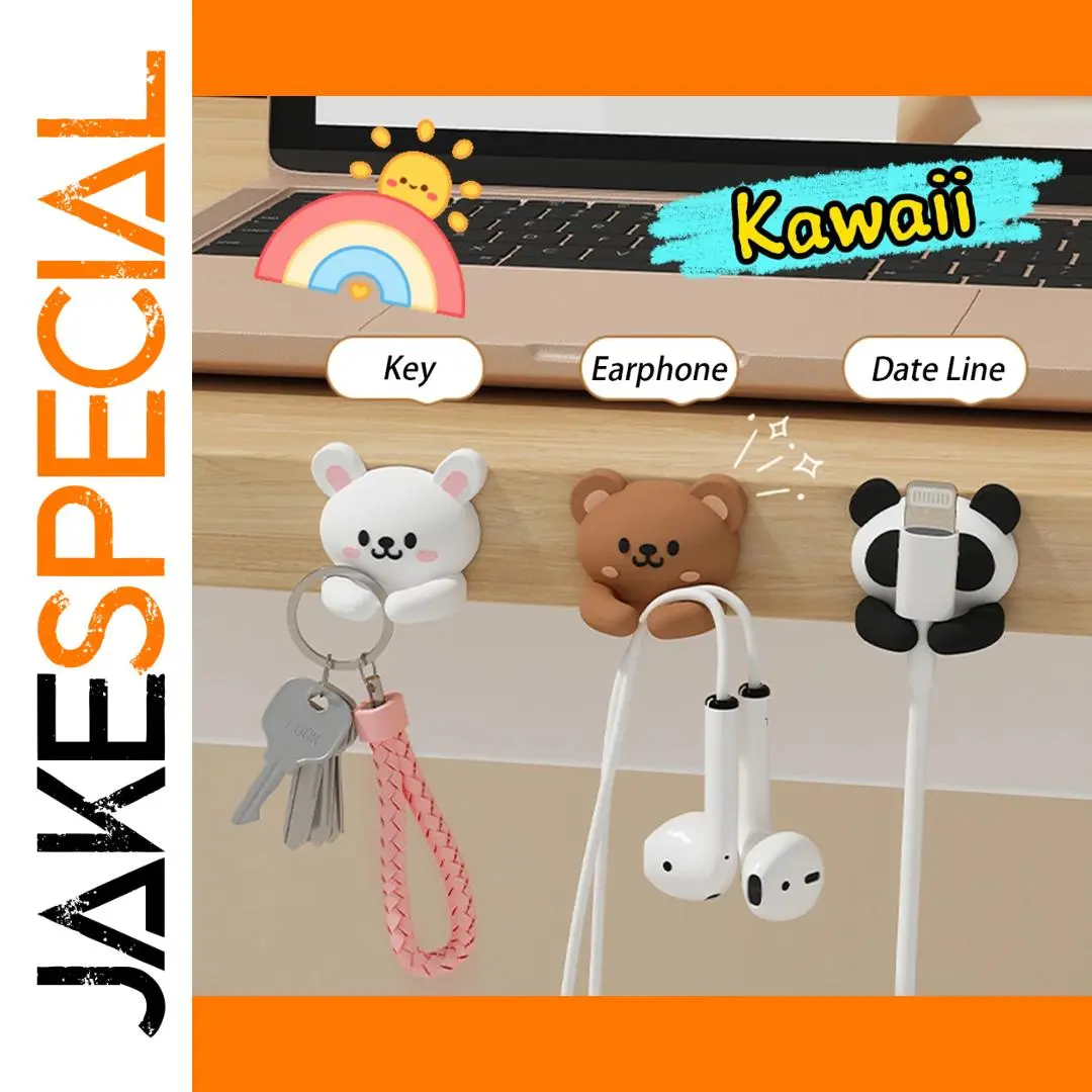 Animal Cable Organizer Clips Set for Desks 1 Animal Cable Organizer Clips Set for Desks
