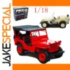 1/18 Scale Vintage Jeep Willys MB Diecast Model