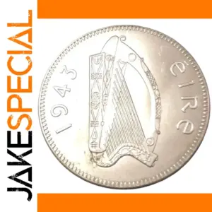 Antique Irish 1943 Replica Coin - Vintage Style