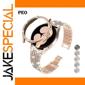 Luxurious Stainless Steel Gold-Tone Watch Band for Smartwatches