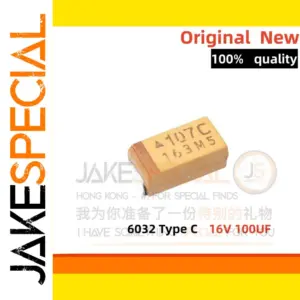 Yellow Surface-Mount Tantalum Capacitors Set of 10