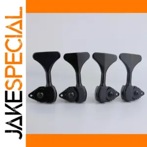 Black Guitar Tuning Pegs Set with 1:20 Gear Ratio