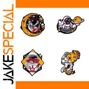 Space Planet Cartoon Badge for Jackets and Bags