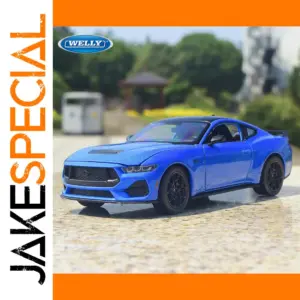 Blue Ford Mustang GT 1:24 Diecast Model by WELLY
