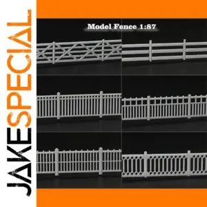 Evemodel 1m Miniature Fence Wall Set for Scales 1:76-1:100