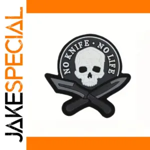 Bold 3D PVC Skull Patch for Gear