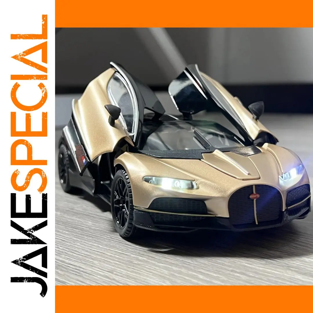 Gold Bugatti 1:24 Diecast Model Car 1 Gold Bugatti 1:24 Diecast Model Car